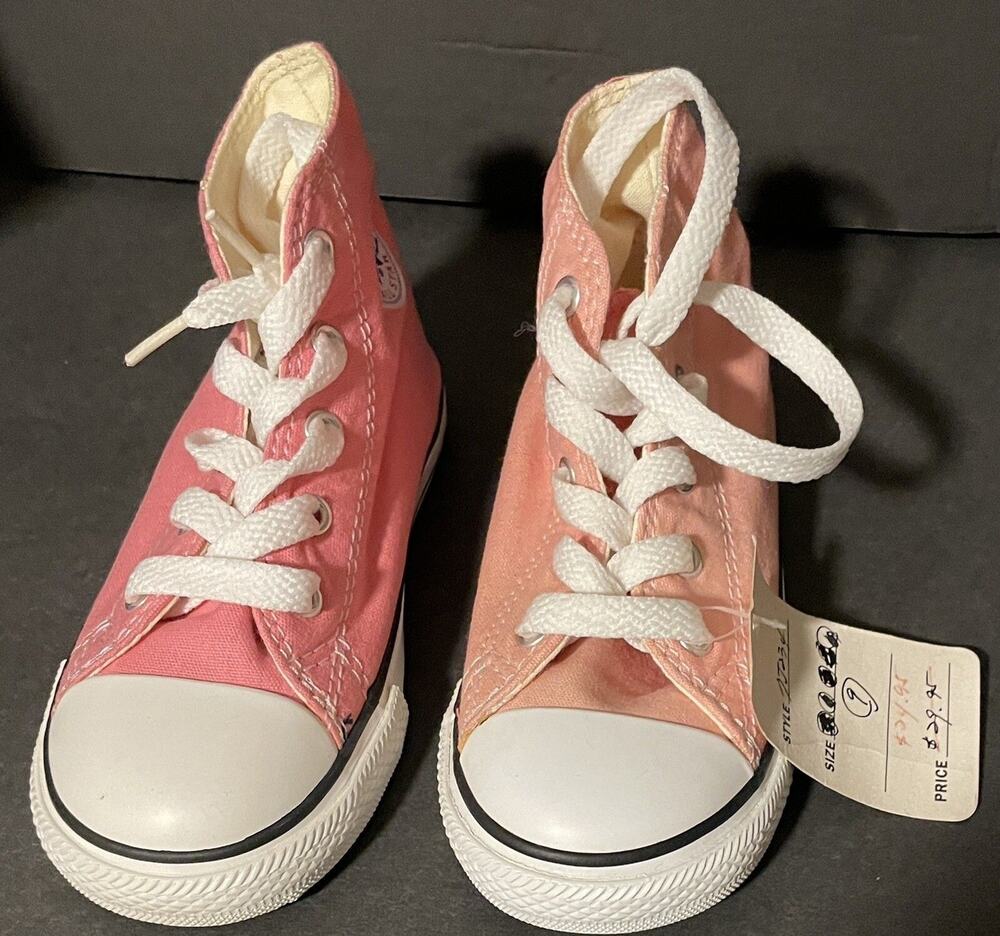 Converse Shoes Toddler Girls 9 Chuck Taylor All Star Sneakers 7J234 Pink Canvas